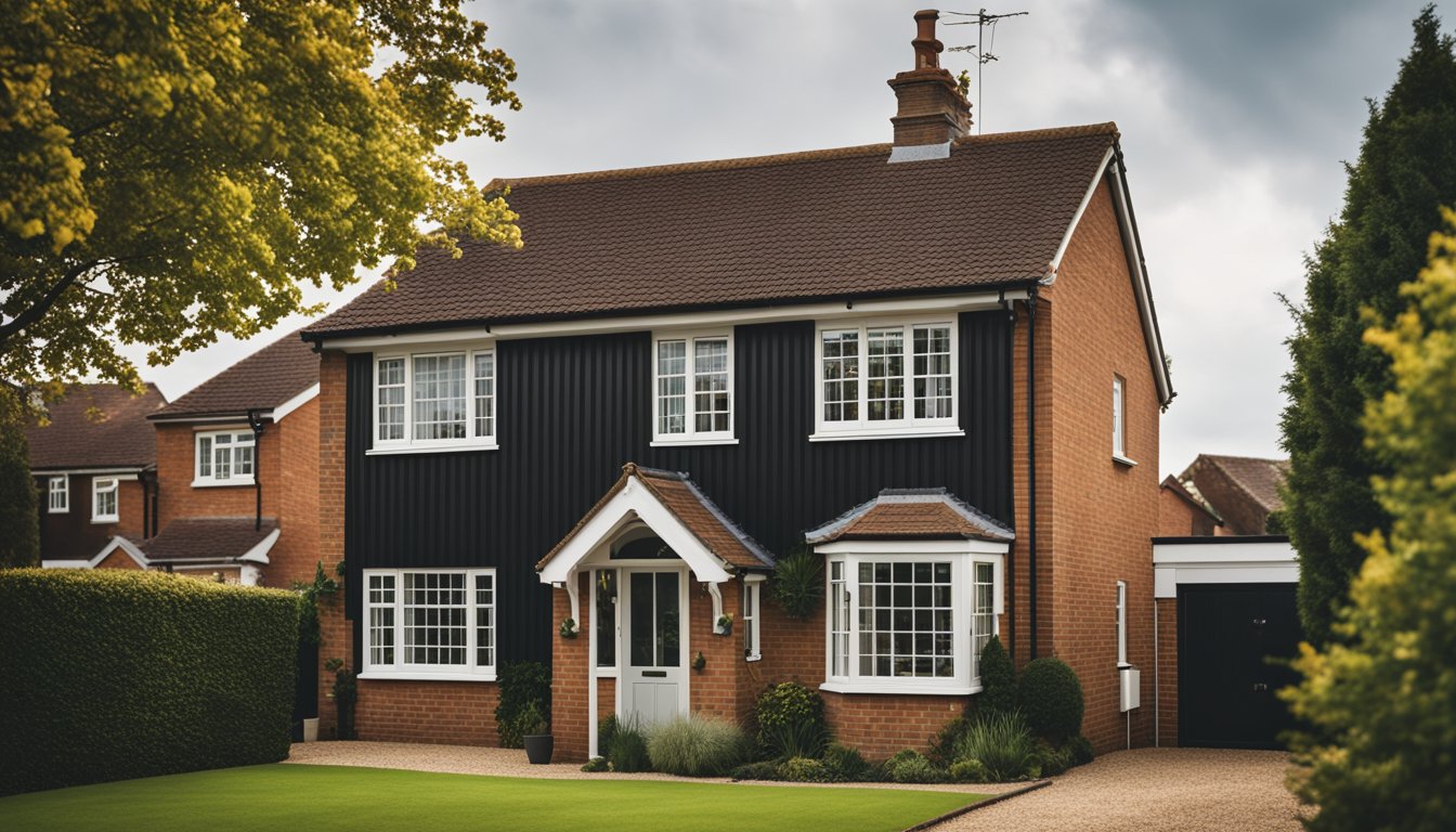 A house with a durable, well-maintained roof stands resilient against changing weather patterns in the UK